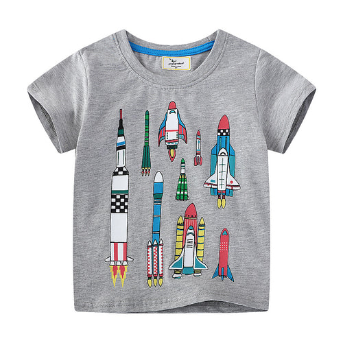 Jungen T-Shirt mit Raketenmotiven Drune