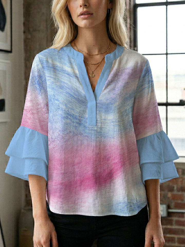 Damen Bluse mit wunderschönen floralem Design Drune