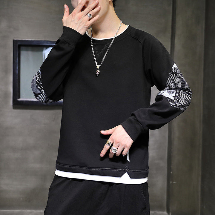Herren modisches Sweatshirt mit einzigartigen Druckdetails Drune