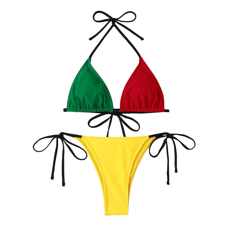 Damen Triangel-Bikini-Set mit raffinierten Bindebändern Drune