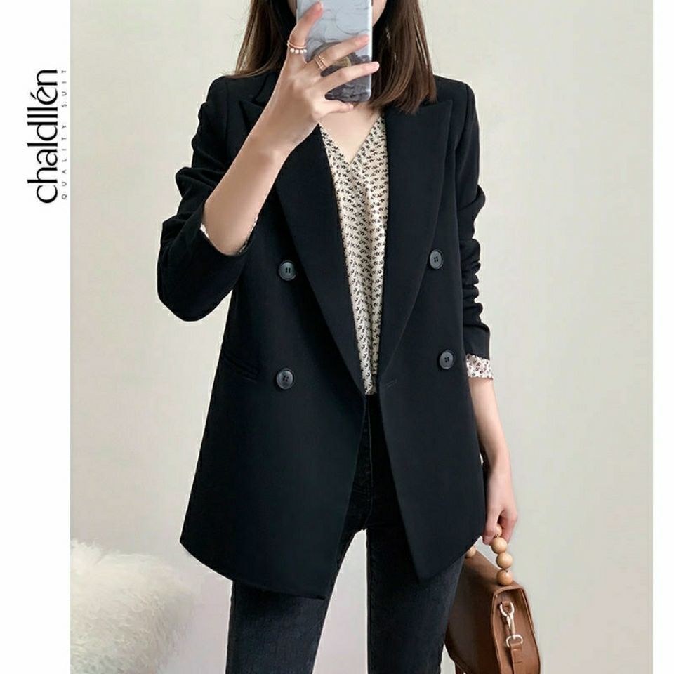 Damen Eleganter Doppelreiher Blazer Drune