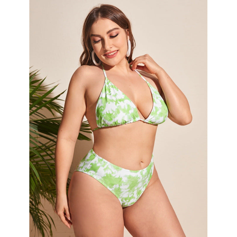 Damen Triangel-Bikini mit asymmetrischem Wickelrock Drune
