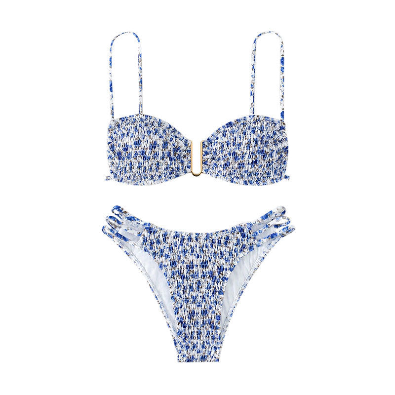 Damen Push-Up Bikini mit raffiniertem Rüschendesign Drune