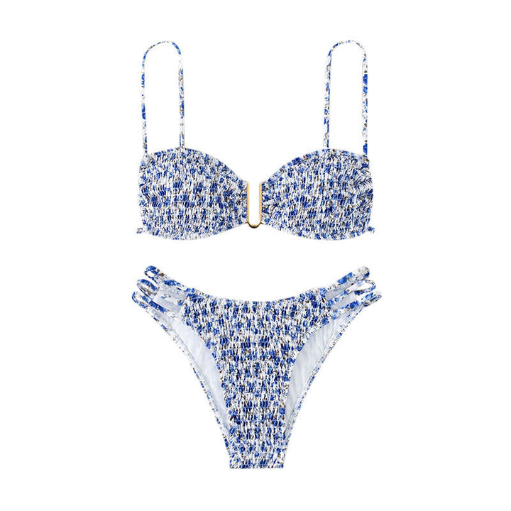 Damen Push-Up Bikini mit raffiniertem Rüschendesign Drune