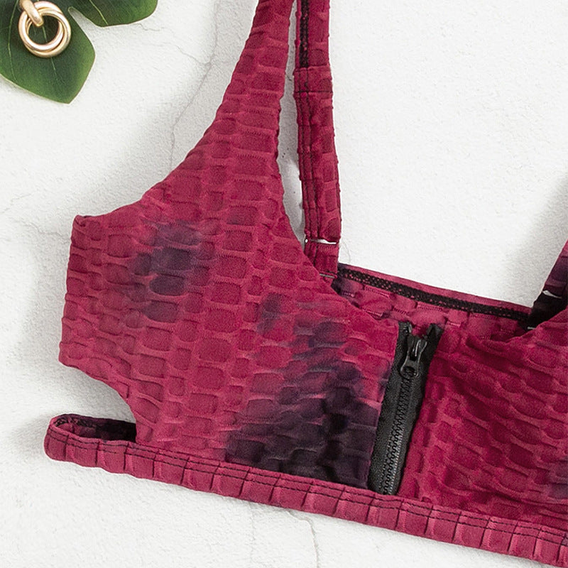 Damen Sportlicher Bikini mit innovativem Reißverschluss Drune