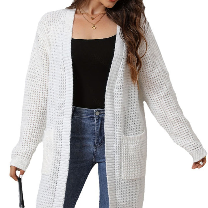 Damen Strickcardigan mit aufgesetzten Taschen und lockerer Passform Drune