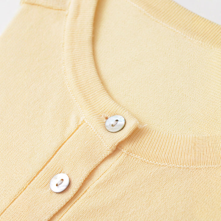 Damen lässiger Langarm-Henley-Pullover Drune