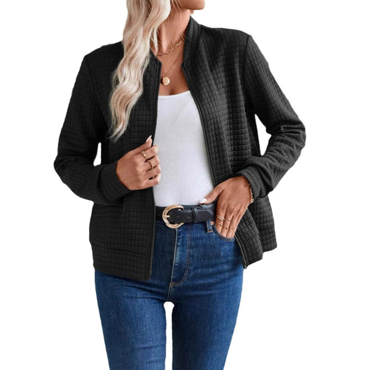 Damen leichte Steppjacke mit hohem Kragen und durchgehendem Reißverschluss Drune