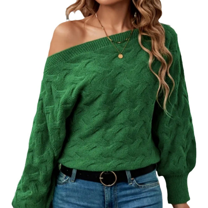 Damen Oversized Strickpullover mit strukturiertem Design Drune