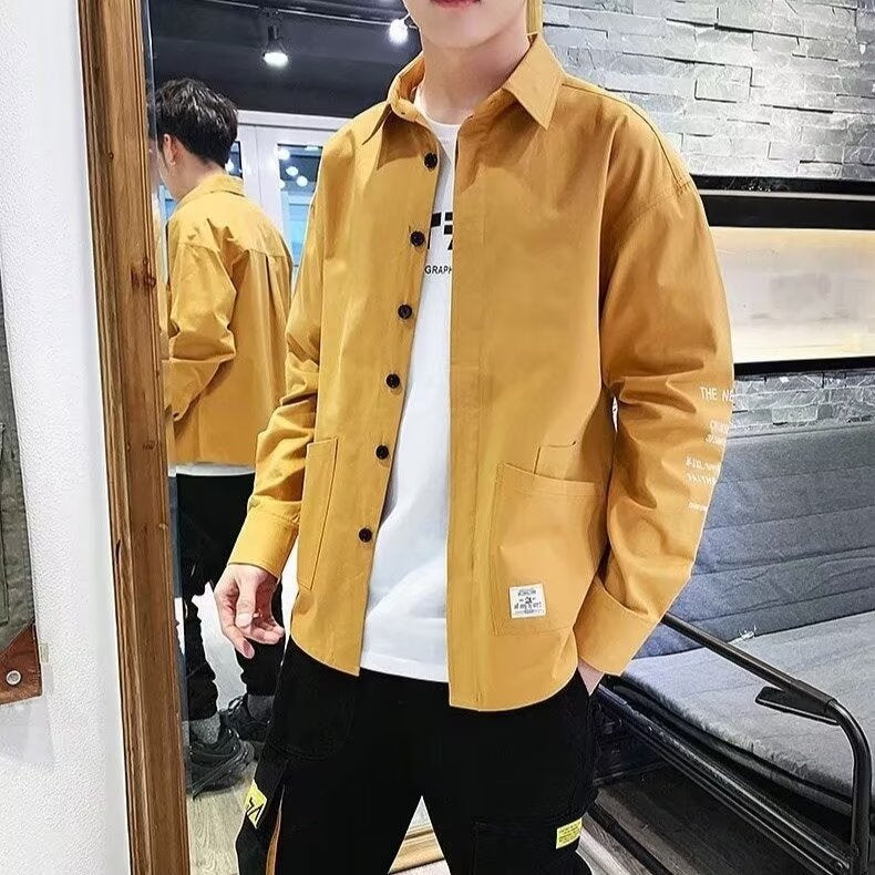 Herren lässige Utility-Jacke mit praktischen Taschen und stylischem Schnitt Drune