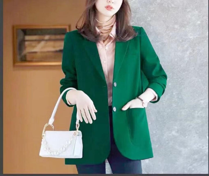 Damen Eleganter und moderner Blazer mit aufgesetzten Taschen Drune