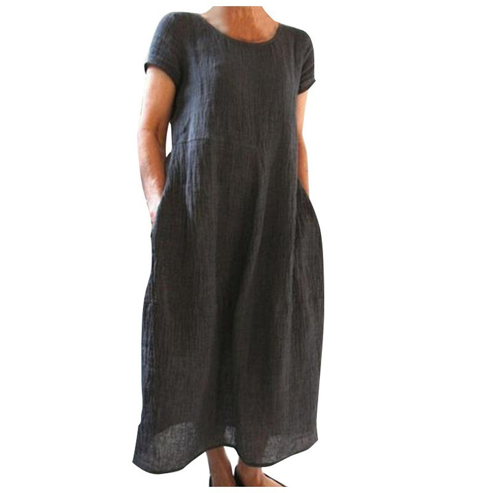 Leichtes Leinenkleid für Frauen Drune