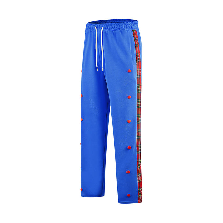 Herren Sportliche Jogginghose mit Druckknopf-Design und elastischem Bund Drune