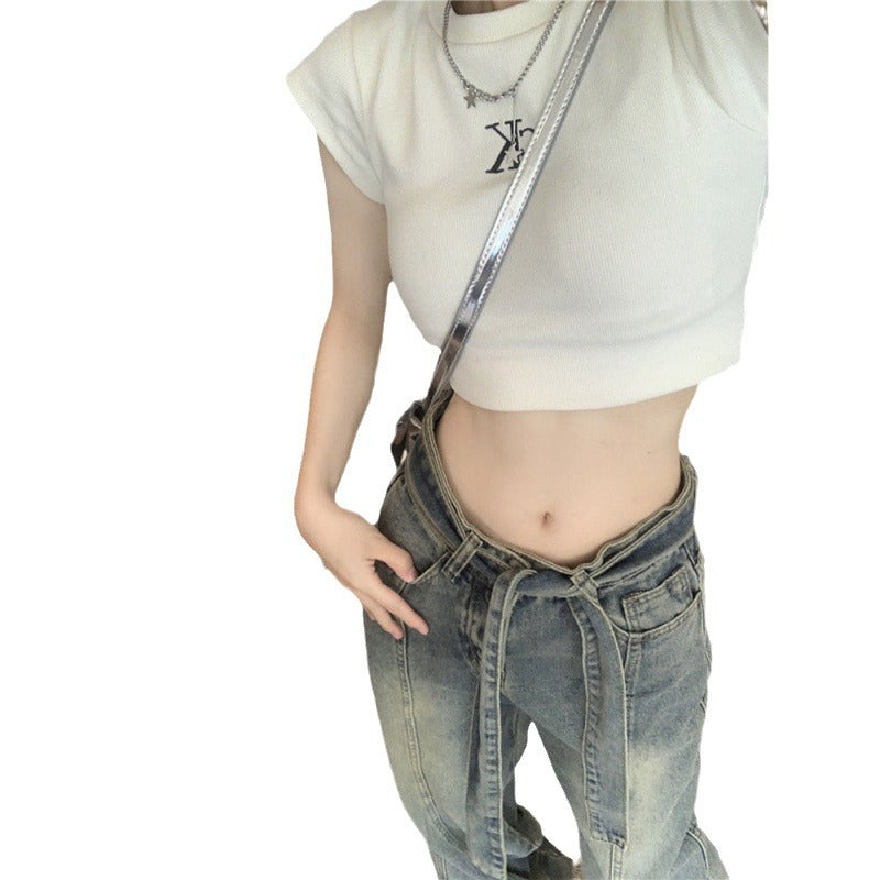 Damen weite Jeanshose Drune