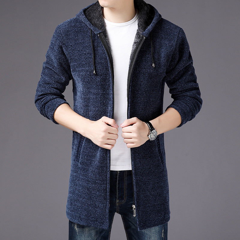 Drune | Reißverschlussjacke mit Kapuze Weiche Strickware Modern und Bequem