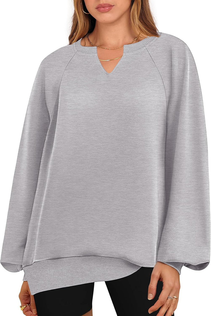 Damen lässiger Pullover mit modernem Kragen Drune
