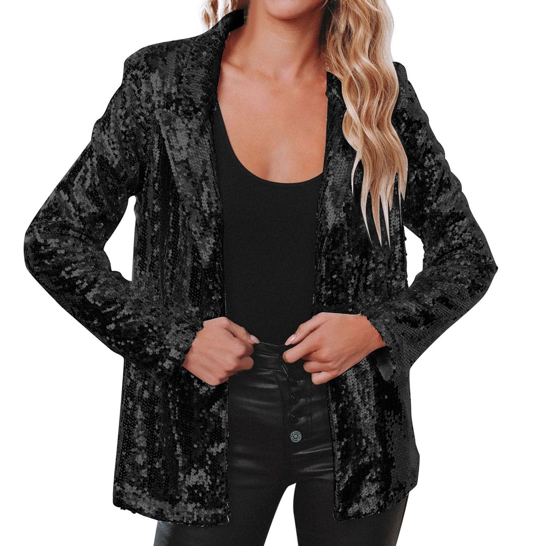 Damen Blazer mit Paillettenbesatz Drune