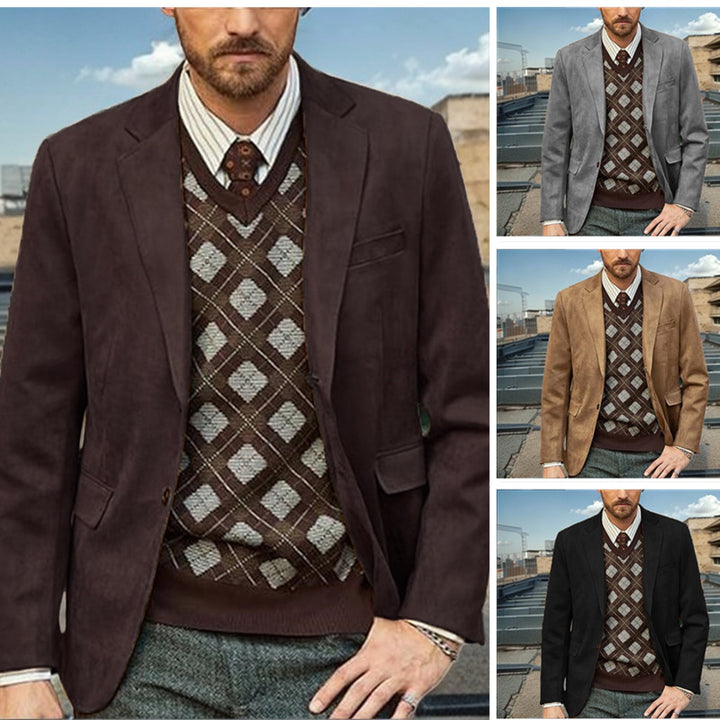 Herren modischer Anzugblazer aus feinster Wolle Drune