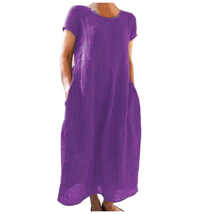 Leichtes Leinenkleid für Frauen Drune