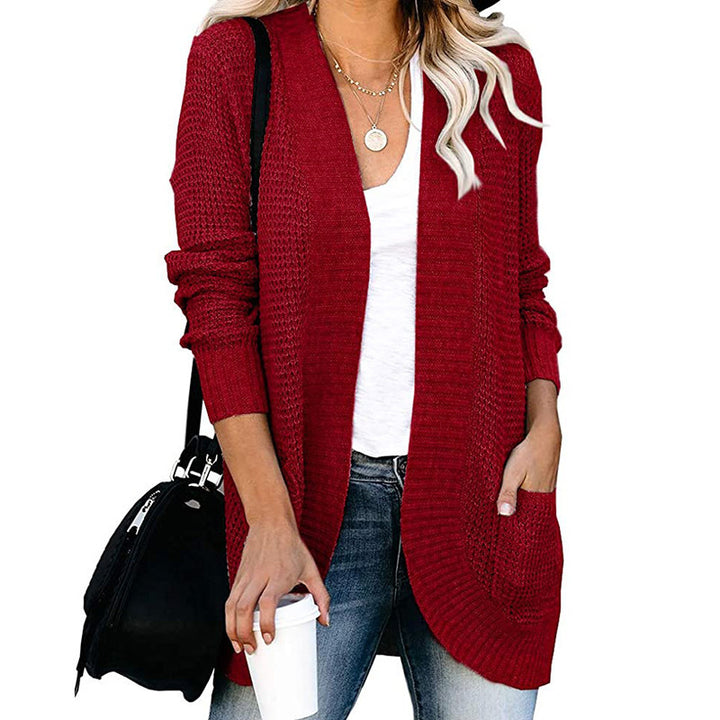Damen Strickjacke mit weitem Schnitt und praktischen Taschen Drune