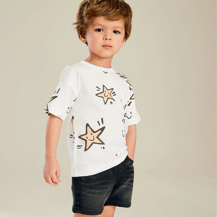 Kinder T-Shirt mit fröhlichem Sternenmuster Drune