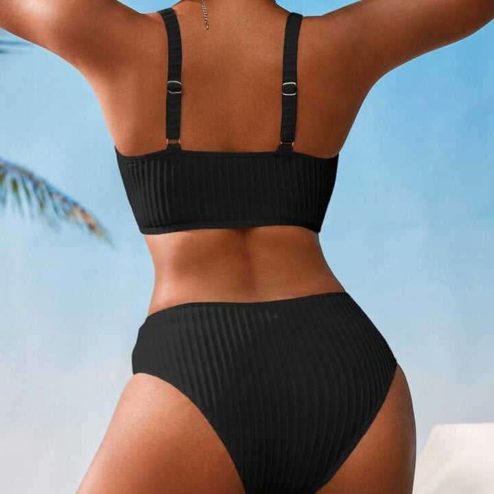 Damen Komfortabler Bikini mit raffinierten Rippendetails Drune