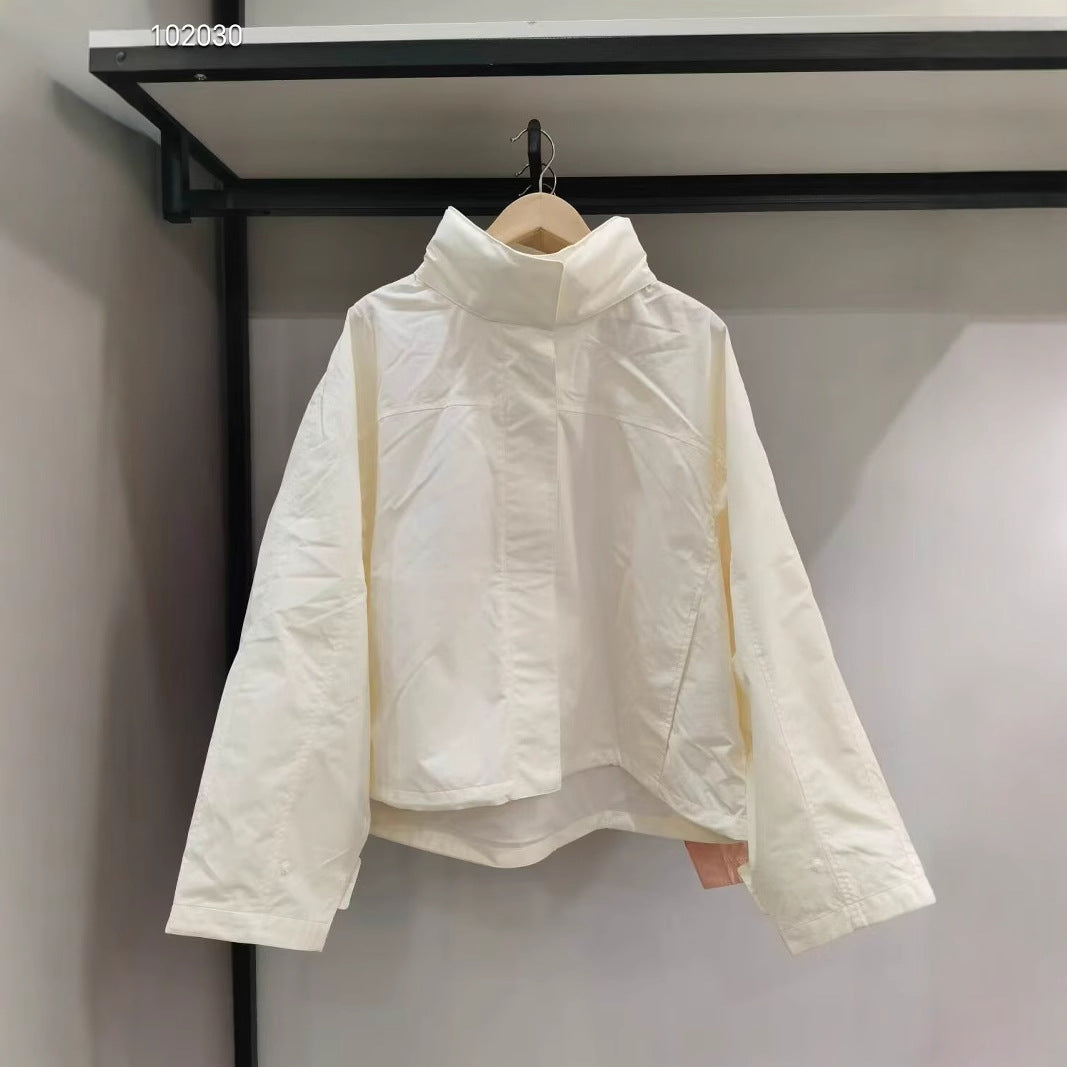 Damen leichte Übergangsjacke mit hohem Kragen Drune