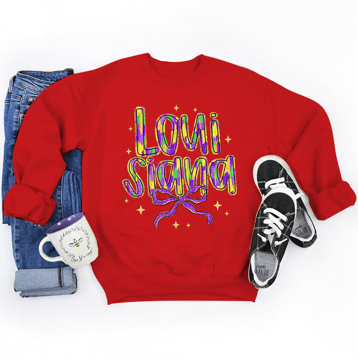 Damen Sweatshirt mit kreativem Schriftzug und weichem Innenfutter Drune