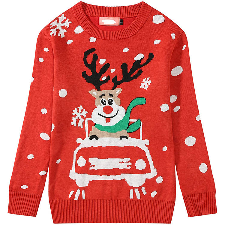 Damen Weihnachtspullover mit festlichem Rentier-Motiv und lebhaftem Design Drune
