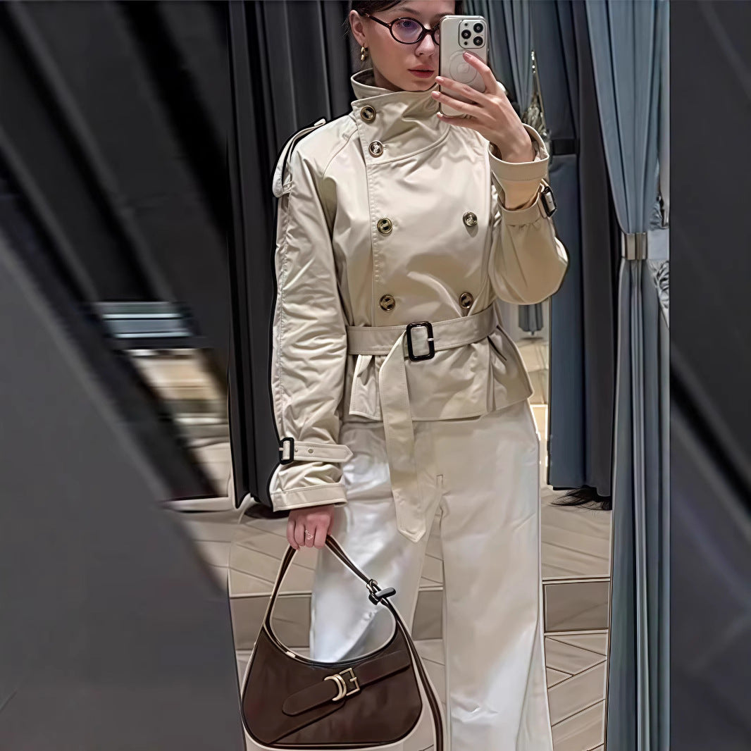 Damen Trenchcoat mit eleganten Details Drune