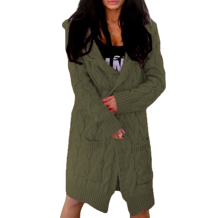 Damen Grobstrick-Cardigan mit Taschen und weichem Material Drune