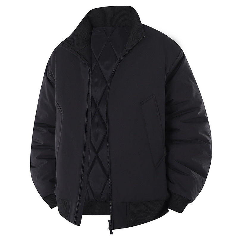 Herren modische Steppjacke mit hohem Kragen Drune