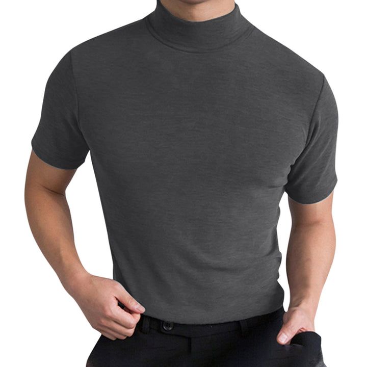 Herren Elegantes Poloshirt mit Stehkragen Drune