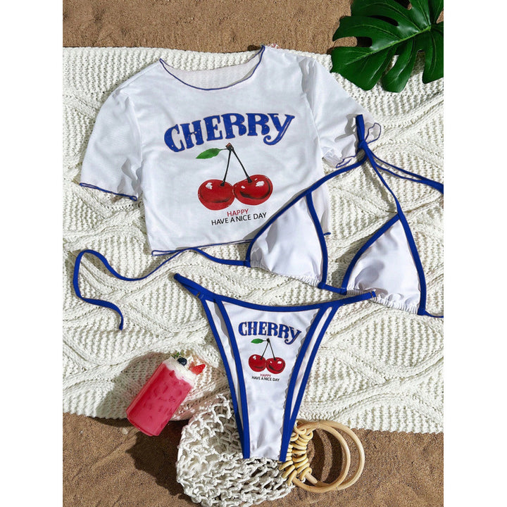 Damen Sexy Zweiteiler Bikini-Set mit sportlichem Oberteil Drune