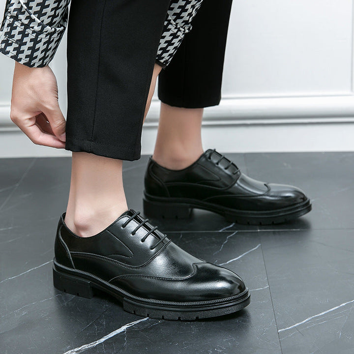 Damen Elegante Schnürschuhe mit hochwertigem Leder und rutschfester Sohle Drune