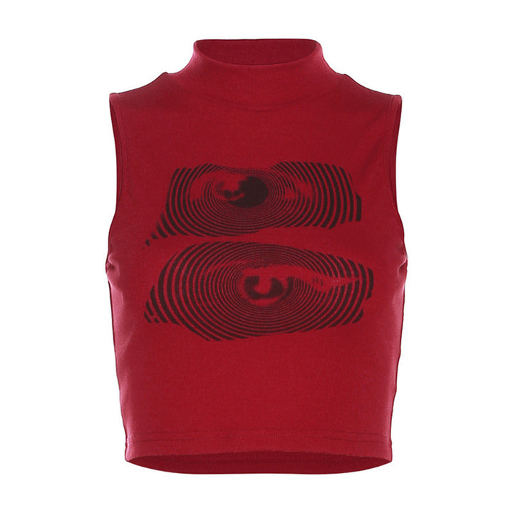 Damen Sportliches Crop-Top Drune