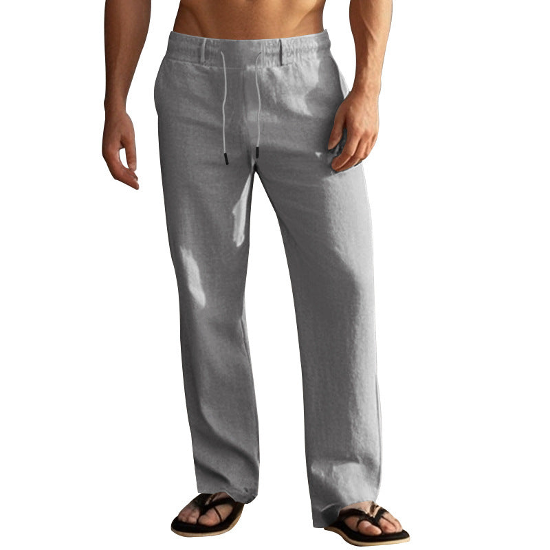Herren Bequeme Strandhose mit elastischem Bund und praktischen Seitentaschen Drune
