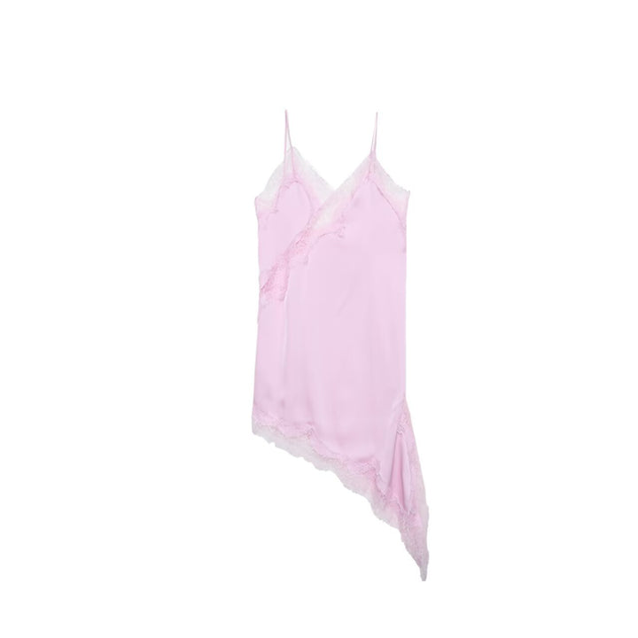 Damen asymmetrisches Spaghetti-Top Drune