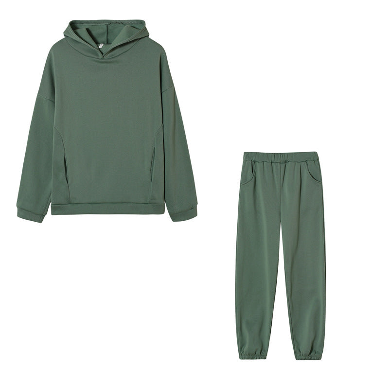 Damen Freizeit-Hoodie und Jogginghose Set Drune