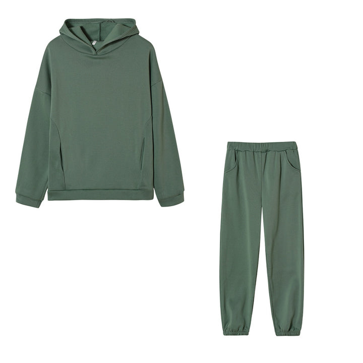 Damen Freizeit-Hoodie und Jogginghose Set Drune
