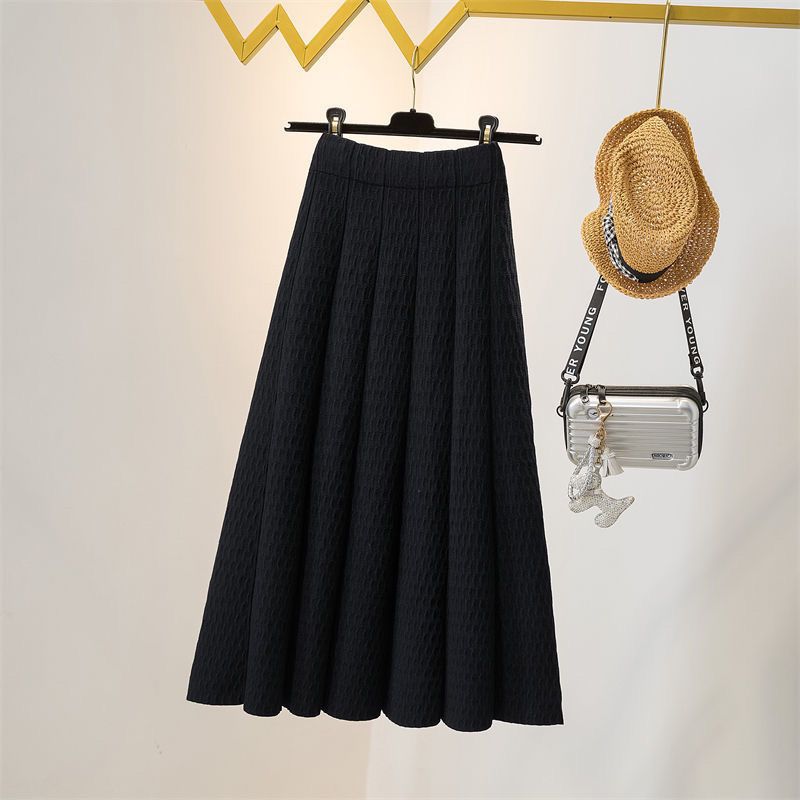 Damen Eleganter weit geschnittener Midirock Drune