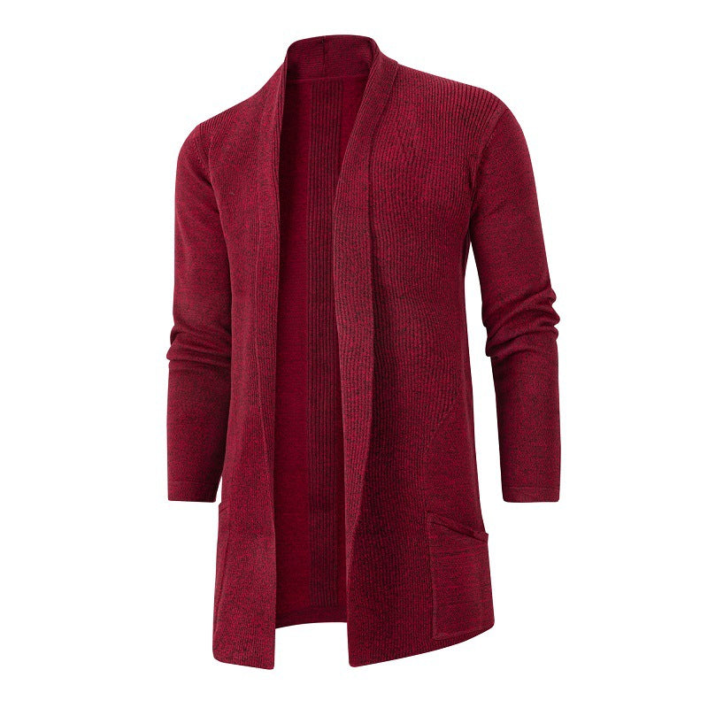 Damen Strickjacke mit offener Front und tiefem Kragen Drune