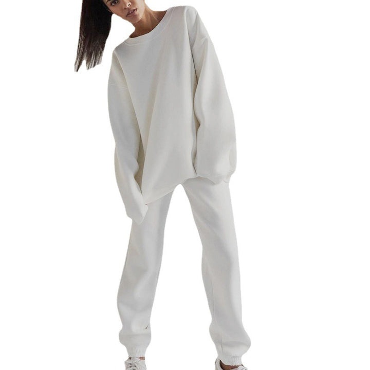 Damen lässiges und bequemes Oversized-Fleece-Set Drune