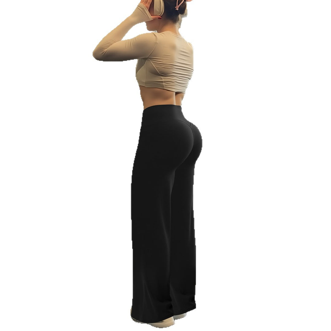 Damen Sportleggings mit hohem Bund und atmungsaktivem Material Drune