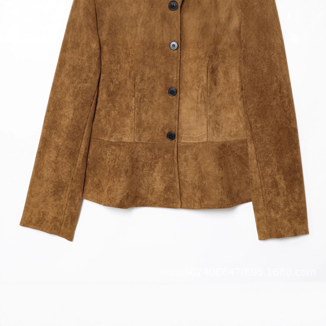 Damen elegante Velourjacke Drune