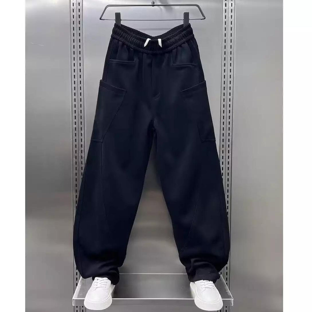 Damen bequeme Sweathose mit Cargo-Taschen Drune