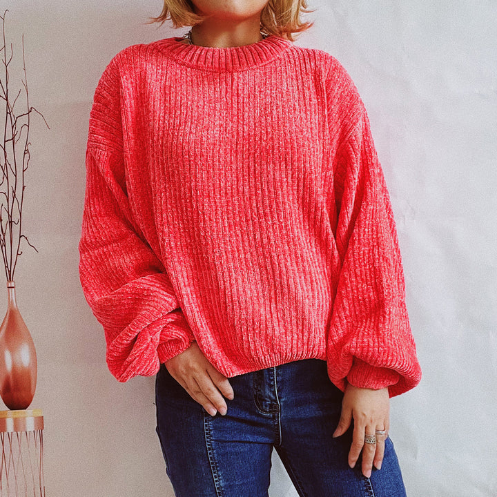Damen Oversized Strickpullover Drune