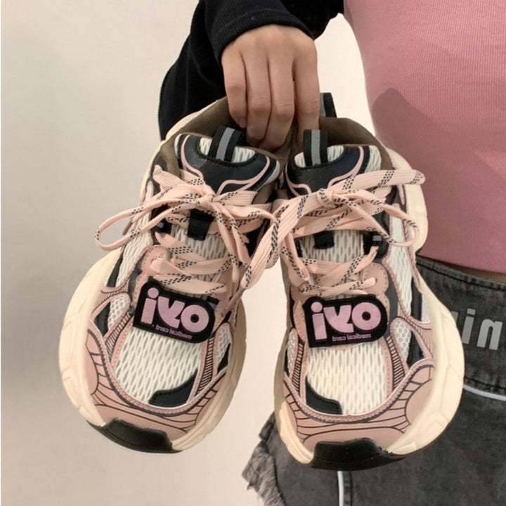 Damen Atmungsaktive Lauf Sneakers mit gepolsterter Sohle und trendigem Design Drune