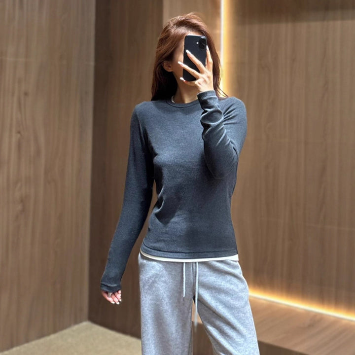 Damen lässiger Langarmshirt Drune