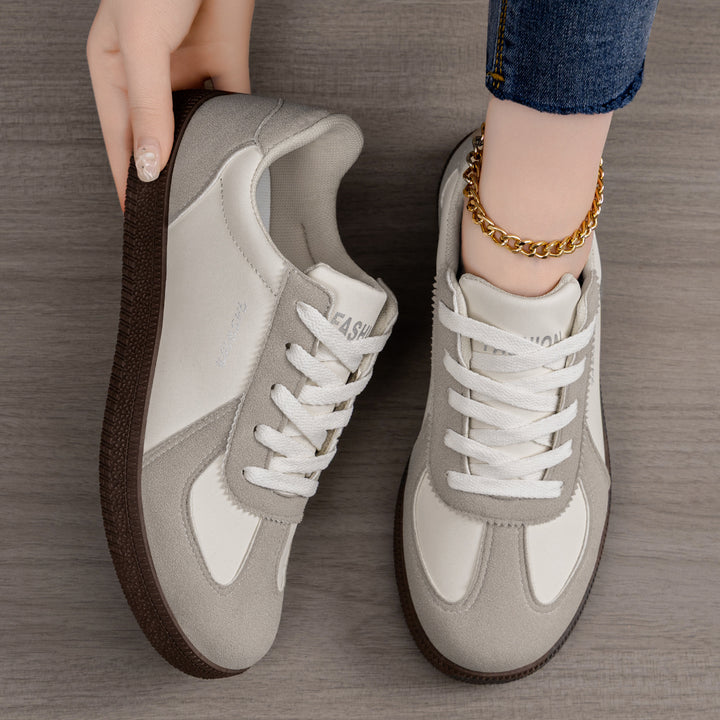 Damen nan retro-inspirierter Freizeit-Sneaker mit Veloursleder-Overlays, gepolsterter Fersenpartie und profiliertem Gummiaußensohle Drune
